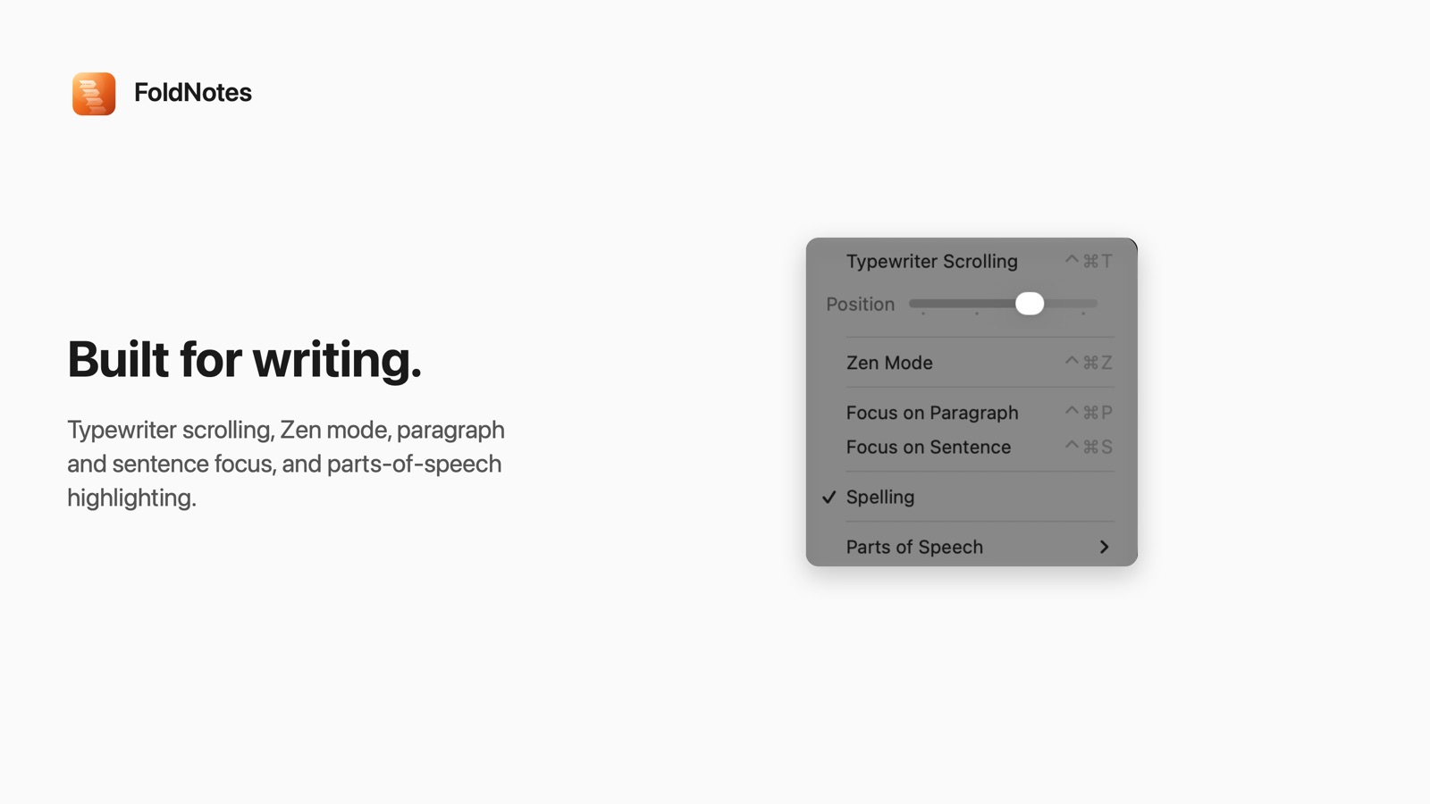 Built for writing