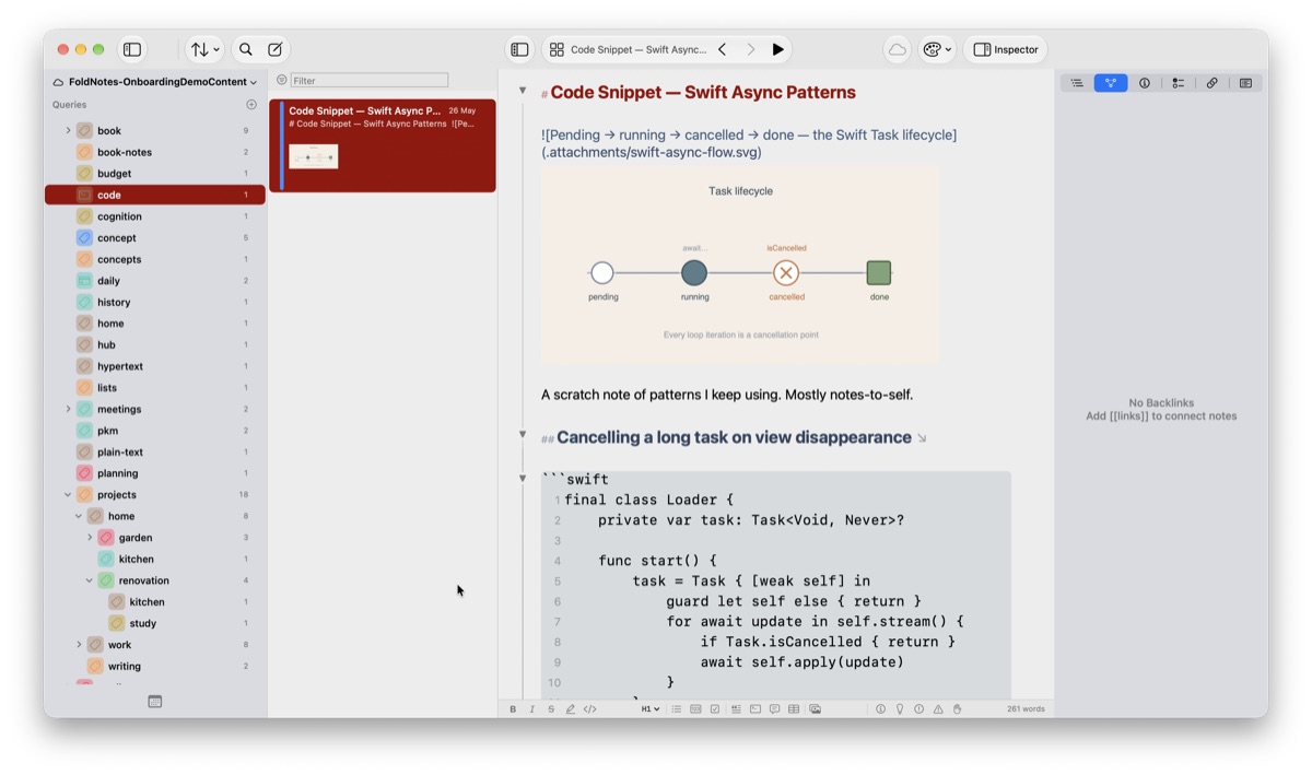 Nested tags in the sidebar